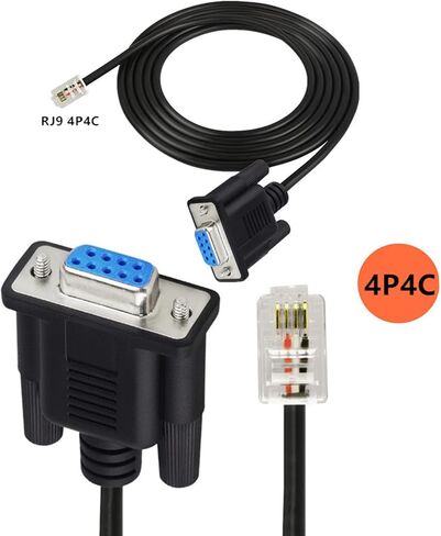 كابل وحدة تحكم بمنفذ RJ9 4P4C بطول 180 سم إلى DB9Pin RS232 لأجهزة الشبكات والمزيد من أسلاك الشبكات in Kuwait