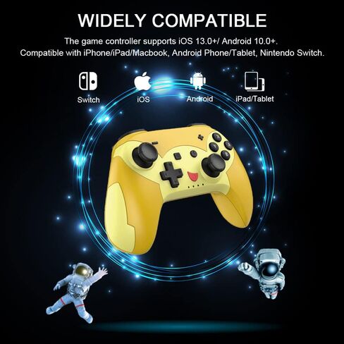 Joso Mobile Game Controller for iPhone iPad, Direct Play, Bluetooth Gaming Gamepad Joystick Works with Most iOS, iPad, MFi Games, Call of Duty Mobile(COD), Genshin Impact, Asphalt 9, Real Racing 3 in Kuwait