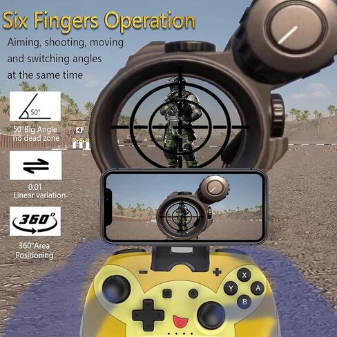 Joso Mobile Game Controller for iPhone iPad, Direct Play, Bluetooth Gaming Gamepad Joystick Works with Most iOS, iPad, MFi Games, Call of Duty Mobile(COD), Genshin Impact, Asphalt 9, Real Racing 3 in Kuwait