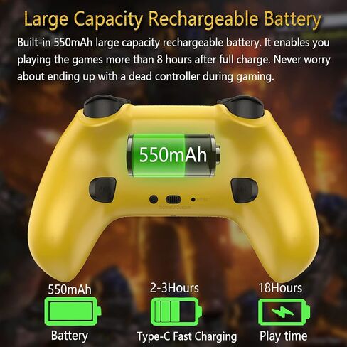 Joso Mobile Game Controller for iPhone iPad, Direct Play, Bluetooth Gaming Gamepad Joystick Works with Most iOS, iPad, MFi Games, Call of Duty Mobile(COD), Genshin Impact, Asphalt 9, Real Racing 3 in Kuwait