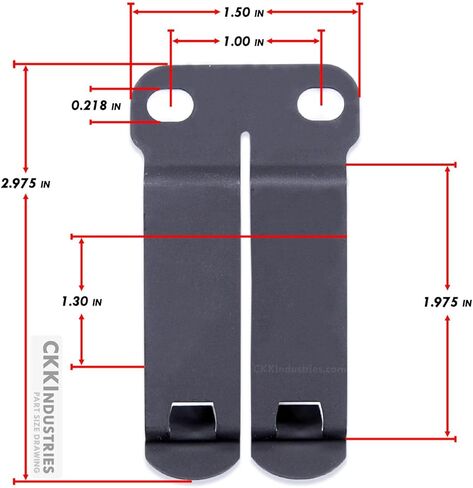 Monoblock Gear Belt Clips - (fits Belts up to 1.75 inches) - Inside-The-Waistband/IWB Customized Fit Concealed Carry Holster Mounting Attachments in Saudi Arabia