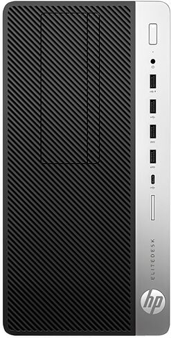 كمبيوتر مكتبي HP EliteDesk 705 G4 Mini Tower، كمبيوتر MT Computer AMD Ryzen™ 3 PRO 2200G، ذاكرة الوصول العشوائي 16 جيجابايت، 512 جيجابايت SSD، DisplayPort، RJ-45، WiFi، Bluetooth، Windows 11 Pro (متجدد) in Kuwait
