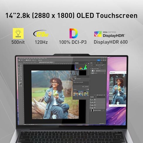 LENOVO ThinkPad X9-14 Aura Edition Touchscreen Business Laptop, 14" WQXGA 2880*1800 120Hz Display, Intel Core Ultra 7 258V (NPU Up to 48TOPS), 32GB + 1TB SSD, Wi-Fi 7, Backlit Keyboard, Windows 11 Pro in Kuwait