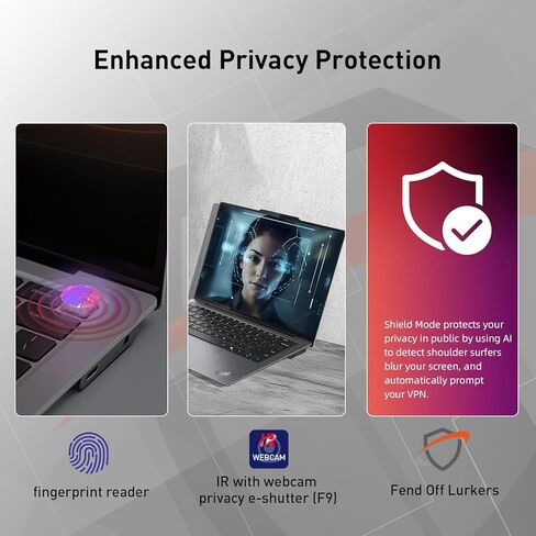 LENOVO ThinkPad X9-14 Aura Edition Touchscreen Business Laptop, 14" WQXGA 2880*1800 120Hz Display, Intel Core Ultra 7 258V (NPU Up to 48TOPS), 32GB + 1TB SSD, Wi-Fi 7, Backlit Keyboard, Windows 11 Pro in Kuwait