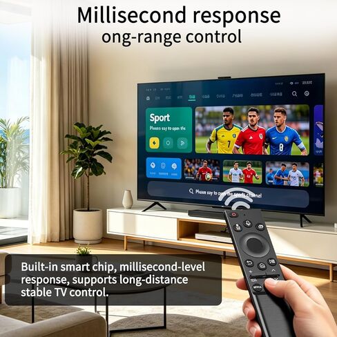 BN59-01357A BN59-01357F Solar Frame TV Remote Control Replacement for Samsung 2019-2026 Neo QLED Smart 4K Ultra HD TV with Voice & Rechargeable Solar Cell in Kuwait