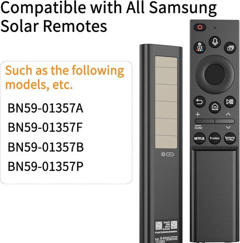 BN59-01357A BN59-01357F Solar Frame TV Remote Control Replacement for Samsung 2019-2026 Neo QLED Smart 4K Ultra HD TV with Voice & Rechargeable Solar Cell in Kuwait