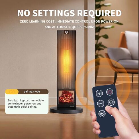 Replacement Remote Control for Midea/Atlas/PELONIS/Climatik/SPT/Better Homes & Gardens Ceramic/PTC Fan Tower Heaters Compatible with Model PHTPU1501,PTH15A4BGB,SH-1516D,BHS2803696710BR in Kuwait