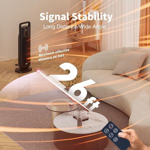 Replacement Remote Control for Midea/Atlas/PELONIS/Climatik/SPT/Better Homes & Gardens Ceramic/PTC Fan Tower Heaters Compatible with Model PHTPU1501,PTH15A4BGB,SH-1516D,BHS2803696710BR in Kuwait