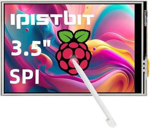 شاشة لمس 3.5 بوصة، لوحة عرض TFT LCD SPI مقاس 480x320 لـ Raspberry Pi 5/4B/3B+/3B/2B/B+/B (بدون HDMI) in Kuwait