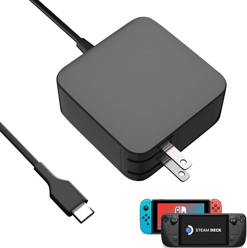 45W Charger for Nintendo Switch OLED,Lite Steam Deck Support TV Mode Xbox Controller Fast Charging USB-C 20V 2.25A with 6FT Adapter Power Cord in Kuwait