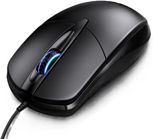 DABOS Wired Ergonomic Gaming Mouse with Colorful Breathing Glow, 1000 DPI Programmable, USB Interface, Black, for Office Home PC in Kuwait