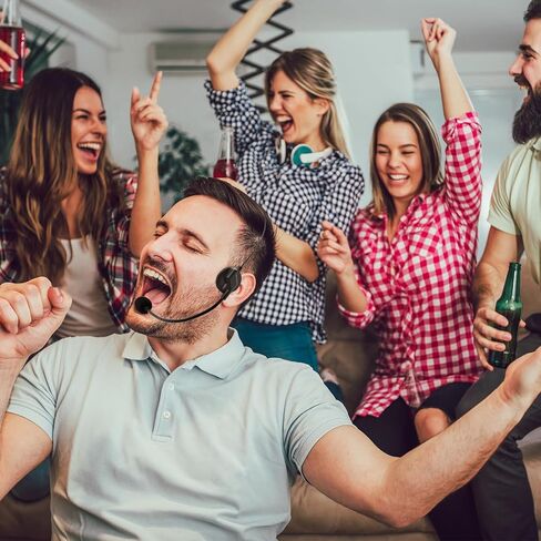 ملحق ميكروفون سماعة الرأس، لعبة سماعة الميكروفون، ملحقات روك ستار للحفلات التنكرية، الكرنفال، الحفلات التنكرية in Kuwait