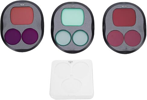 Vikye ND/CPL Filter Set Compatible with 4 Pro Drone, 3 Pack ND8 ND16 CPL Adjustable Circular Polarizing Multi Coated HD Optical Glass in Kuwait