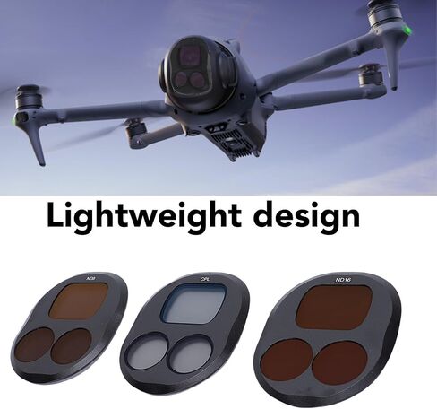 Vikye ND/CPL Filter Set Compatible with 4 Pro Drone, 3 Pack ND8 ND16 CPL Adjustable Circular Polarizing Multi Coated HD Optical Glass in Kuwait