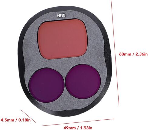 Vikye ND/CPL Filter Set Compatible with 4 Pro Drone, 3 Pack ND8 ND16 CPL Adjustable Circular Polarizing Multi Coated HD Optical Glass in Kuwait