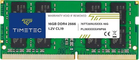 Timetec 16GB DDR4 2666MHz (PC4-2666V) PC4-21300 SODIMM ذاكرة الوصول العشوائي للكمبيوتر المحمول - 260 دبوس 1.2 فولت CL19 وحدة ذاكرة غير مخزنة غير ECC لأجهزة الكمبيوتر المحمول، والكمبيوتر المحمول، وأجهزة الكمبيوتر الصغيرة، الكل في واحد in Kuwait