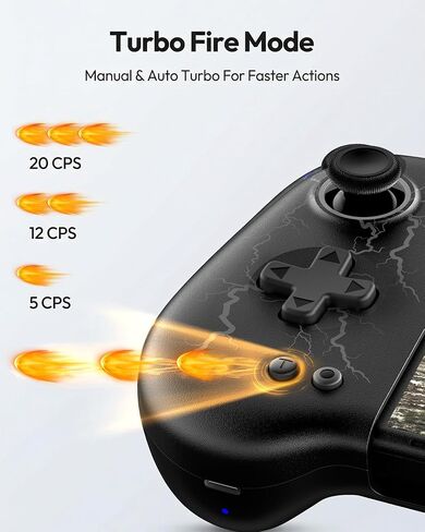 VOYEE Switch Controllers with Hall Effect Joystick & Kickstand for Switch/Switch OLED, Wireless Pro Controller Joypad with RGB Light, Turbo, Macro Programming, 4 Game Slot, Ergonomic Grip in Kuwait