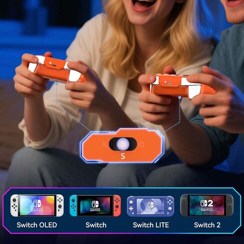 وحدة تحكم ShanWan اللاسلكية للكمبيوتر الشخصي، iPhone، Android، Switch، Steam، Gamepad 2.4G وحدة تحكم بلوتوث مع مشغل تأثير Hall، Turbo، اهتزاز الدمدمة (برتقالي) in Kuwait
