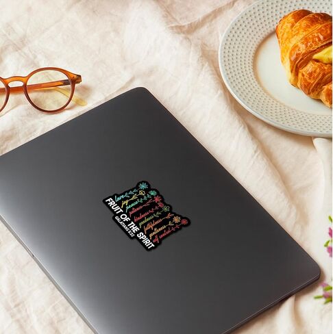 (3Pcs) Fruit of The Spirit Sticker Christian Inspirational Decals Decorate Books Laptop Phone Water Bottles Tumbler Waterproof Vinyl Stickers 3 x 2.3 inches in Kuwait