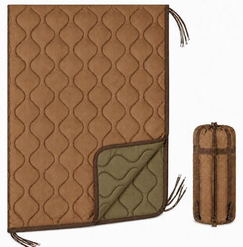 USGI Industries Military Woobie Blanket | Thermal Insulated Camping Blanket, Poncho Liner | Large, Portable, Insulation, Water-Resistant, for Hiking, Survival | Compression Carry Bag in Kuwait