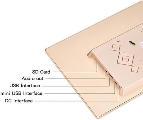 إطار صور رقمي مقاس 10 بوصات مع شاشة IPS مقاس 1024 × 600، وتشغيل موسيقى الفيديو، ودعم USB/Sd، والتقويم، ومنبه للعائلة in Kuwait