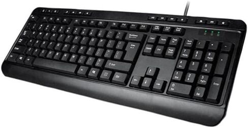 Adesso AKB-132UB - Multimedia Desktop 104-Key USB Keyboard for Windows One-Touch Controls,Black in Kuwait