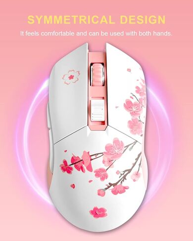 مجموعة لوحة مفاتيح ميكانيكية لاسلكية DAREU EK98pro Sakura Pink وماوس ألعاب لاسلكي in Kuwait