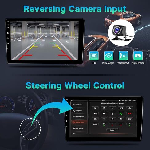Leadfan Car Radio Stereo for Ford Transit Connect 2010 2011 2012 2013, 10.1 inch Touch Screen Wireless Carplay Android Auto GPS Navigation Head Unit Bluetooth FM SWC MIC + Backup Camera, 2+32G in Kuwait