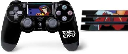 ملصق Skinit المخصص للألعاب متوافق مع حزمة PS4 Pro - تصميم Cowboy Bebop Faye Valentine المرخص رسميًا in Kuwait