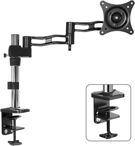 Monitor PC Monitor Monitor Monitor Arm Adjustable 15"-27" Mounting Mount Monitor Monitor Monitor Mount Monitor Monitor Mount with Clamp and Grommet Kit, My, C-C Clamp in Saudi Arabia