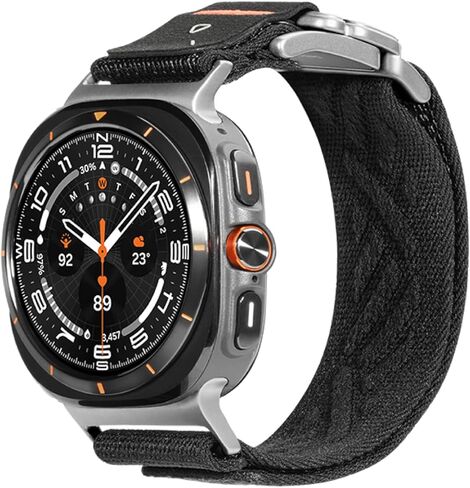 Aulumu CS03 Titanium Galaxy Watch Ultra (2025/2024) 47MM Snap Functional Buckle Band | Luxury Embossed Texture Knit | Quick-release Design | For Samsung Watch Ultra Bands 47MM in Kuwait