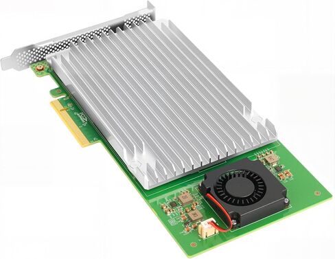 بطاقة Vogzone Quad M.2 NVMe SSD PCIe مع وحدة تحكم Marvell 88NR2241B0 PCI-Express 3.0 x8 إلى 4 منافذ M.2 بطاقة محول تدعم RAID0/1، JBOD in Kuwait