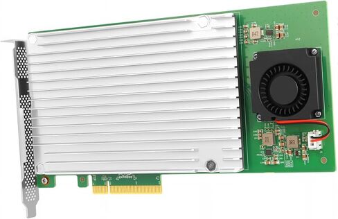 بطاقة Vogzone Quad M.2 NVMe SSD PCIe مع وحدة تحكم Marvell 88NR2241B0 PCI-Express 3.0 x8 إلى 4 منافذ M.2 بطاقة محول تدعم RAID0/1، JBOD in Kuwait