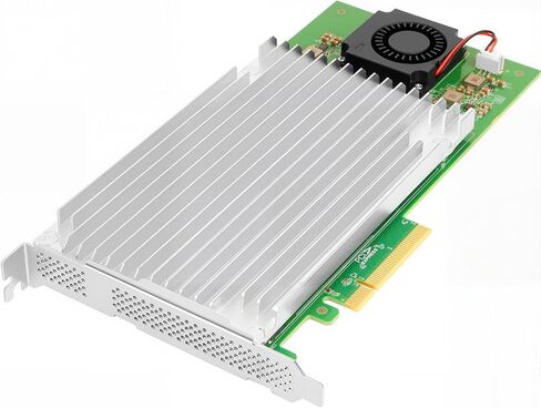 بطاقة Vogzone Quad M.2 NVMe SSD PCIe مع وحدة تحكم Marvell 88NR2241B0 PCI-Express 3.0 x8 إلى 4 منافذ M.2 بطاقة محول تدعم RAID0/1، JBOD in Kuwait