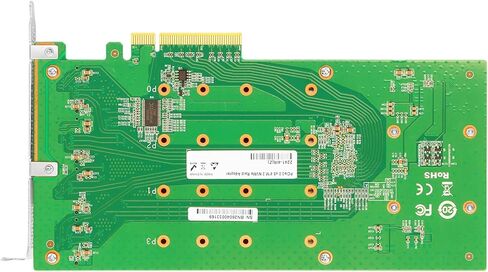 بطاقة Vogzone Quad M.2 NVMe SSD PCIe مع وحدة تحكم Marvell 88NR2241B0 PCI-Express 3.0 x8 إلى 4 منافذ M.2 بطاقة محول تدعم RAID0/1، JBOD in Kuwait