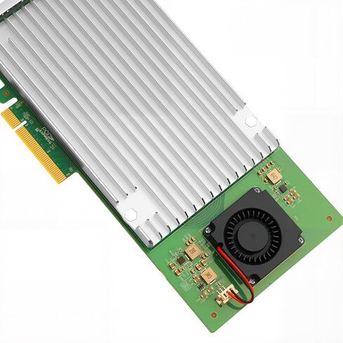 بطاقة Vogzone Quad M.2 NVMe SSD PCIe مع وحدة تحكم Marvell 88NR2241B0 PCI-Express 3.0 x8 إلى 4 منافذ M.2 بطاقة محول تدعم RAID0/1، JBOD in Kuwait