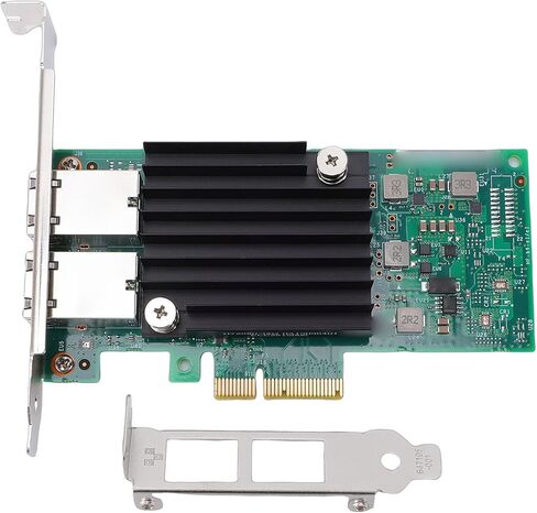 بطاقة شبكة Yunseity 10 جيجا بايت PCIE، محول إيثرنت مزدوج منفذ RJ45 مع دعم للرقاقة وPCI Express 3.0 X4، لخادم VMware in Kuwait
