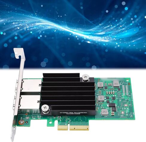 بطاقة شبكة Yunseity 10 جيجا بايت PCIE، محول إيثرنت مزدوج منفذ RJ45 مع دعم للرقاقة وPCI Express 3.0 X4، لخادم VMware in Kuwait