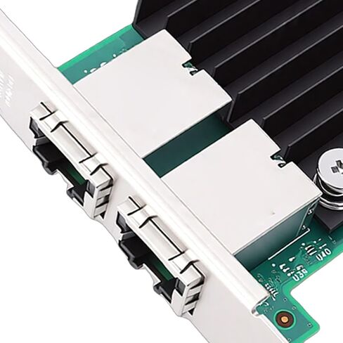 بطاقة شبكة Yunseity 10 جيجا بايت PCIE، محول إيثرنت مزدوج منفذ RJ45 مع دعم للرقاقة وPCI Express 3.0 X4، لخادم VMware in Kuwait