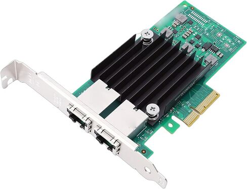 بطاقة شبكة Yunseity 10 جيجا بايت PCIE، محول إيثرنت مزدوج منفذ RJ45 مع دعم للرقاقة وPCI Express 3.0 X4، لخادم VMware in Kuwait