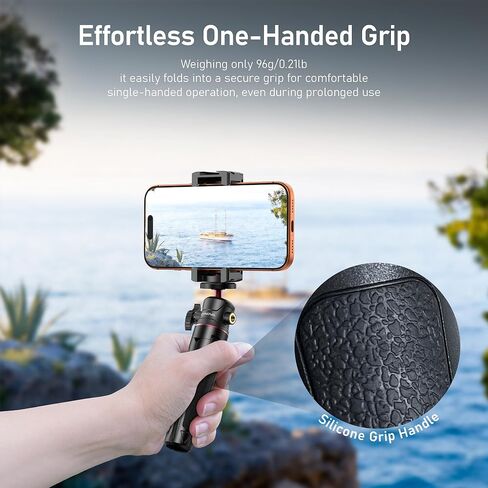 CYNOVA Mini Extension Pole Tripod with Phone Holder, 3-in-1 Handheld Tripod Selfie Stick, All-in-One Kit for Smartphones, Compact Cameras & Action Cameras, Lightweight for Vlogging & Travel in Kuwait