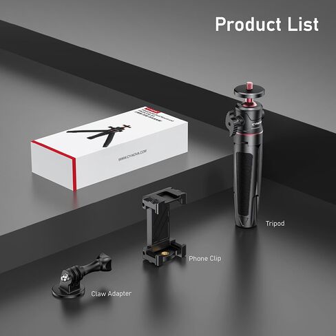CYNOVA Mini Extension Pole Tripod with Phone Holder, 3-in-1 Handheld Tripod Selfie Stick, All-in-One Kit for Smartphones, Compact Cameras & Action Cameras, Lightweight for Vlogging & Travel in Kuwait