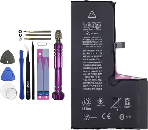 Replacement Battery 616-00514 Compatible with iPhone Xs A2097 A1920 A2100 A2098 with Toolkit in Kuwait