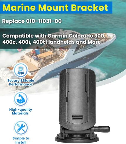 010-11031-00 Marine Mount Compatible with Garmin Colorado Series Handhelds - Universal Adjustable Mounting Bracket for Handheld GPS Navigator Devices | Boat, ATV & Vehicle Dashboard Compatible in Kuwait