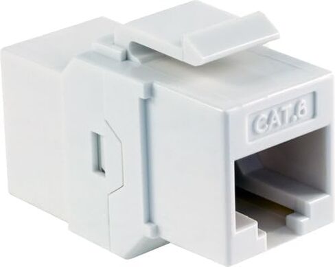Vertical Cable 302-KCJ/WH CAT6 Keystone Coupler, White 6 Pack in Kuwait