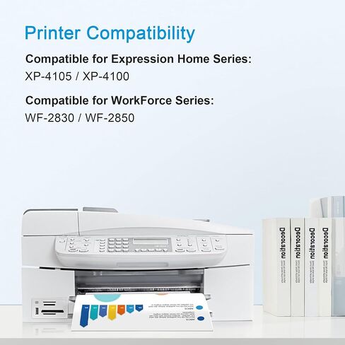 212XL High Capacity Remanufactured for Epson 212 Ink Cartridges Combo 4 Pack 212XL T212XL T212 Work with Epson XP-4100 XP-4105 WF-2850 WF-2830 Printer, New Upgraded Chips (Black Cyan Magenta Yellow) in Kuwait