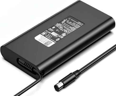 شاحن كمبيوتر محمول جديد نحيف 240 واط متوافق مع Dell G16 G15 G7 G5 Alienware 16X 16 Aurora AC16251 AC16250 x17 x16 x15 M18x X51 17 15، Optiplex micro 7010، Precision 7780 7680 7770 7760 سلك إمداد الطاقة in Kuwait