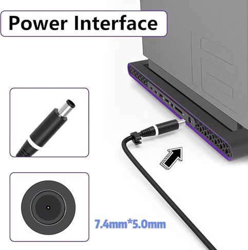 شاحن كمبيوتر محمول جديد نحيف 240 واط متوافق مع Dell G16 G15 G7 G5 Alienware 16X 16 Aurora AC16251 AC16250 x17 x16 x15 M18x X51 17 15، Optiplex micro 7010، Precision 7780 7680 7770 7760 سلك إمداد الطاقة in Kuwait