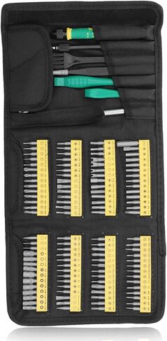 Electronics Screwdriver Set, Accurate Repair Tool Kit with Multi Bits, Vanadium Steel - Wear, Complete Accessories, Ideal for Computer and Mobile Phone Maintenance in Kuwait
