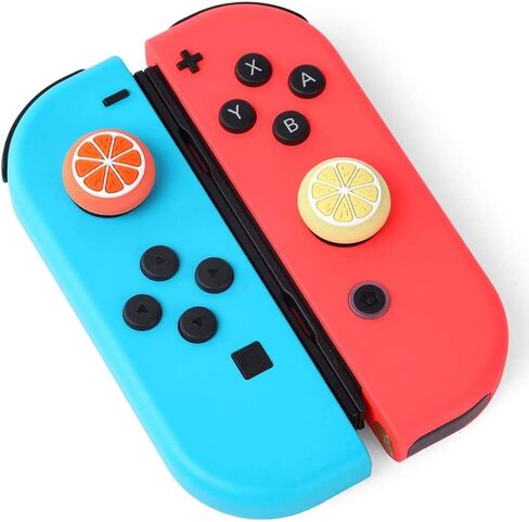 Lemon Joystick Thumb Grips Cover Stick Thumbstick Caps for Nintendo Switch NS Nitendo Switch Lite NS JoyCon 4PCS (2 Pink 2 Yellow) in Kuwait